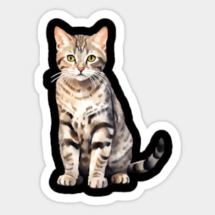 California Spangled Cat Sticker